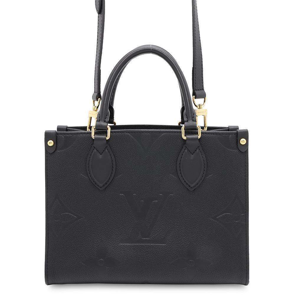 Louis Vuitton Monogram Empreinte OnTheGo Handbag Black Bag